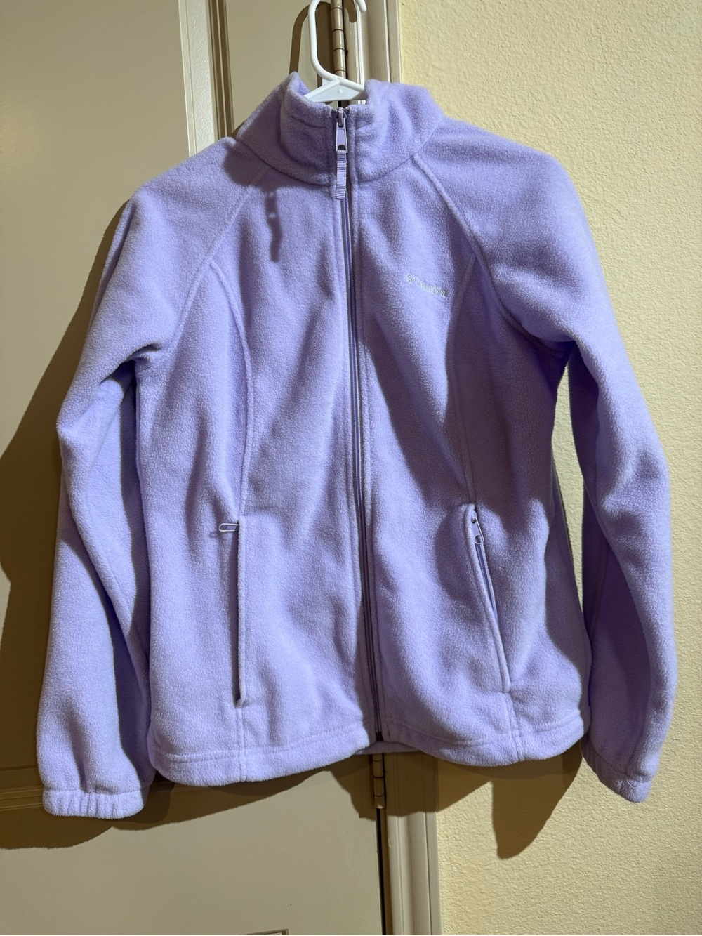 Columbia Lavender Full-Zip Fleece Jacket
